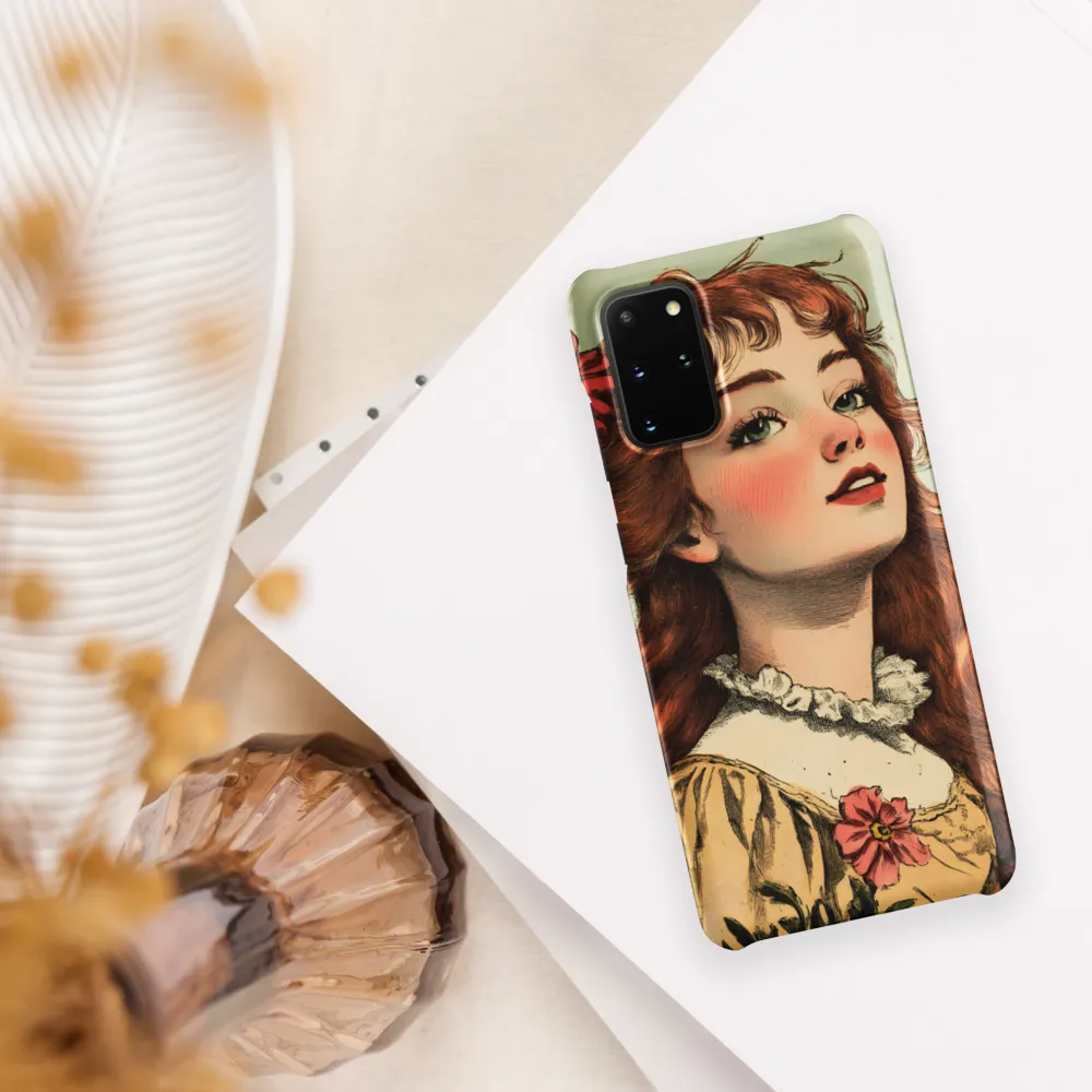 Whimsical Portrait of a Flower-Adorned Girl