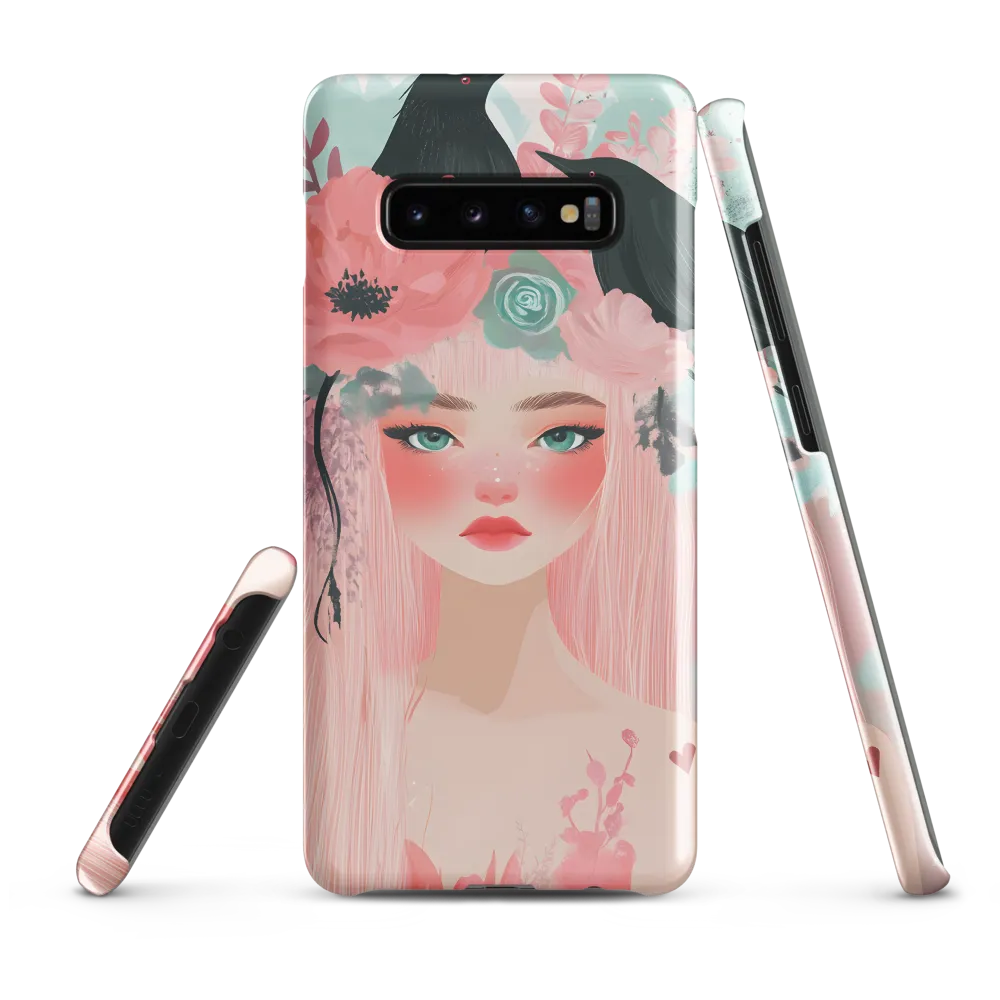 Whispers of Nature: A Serene Portrait | Phone Case |  S10 Plus | Snap Case | Glossy