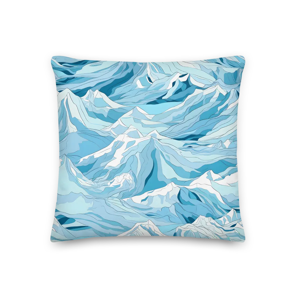 Majestic Peaks of Serenity | Pillow | 18″×18″