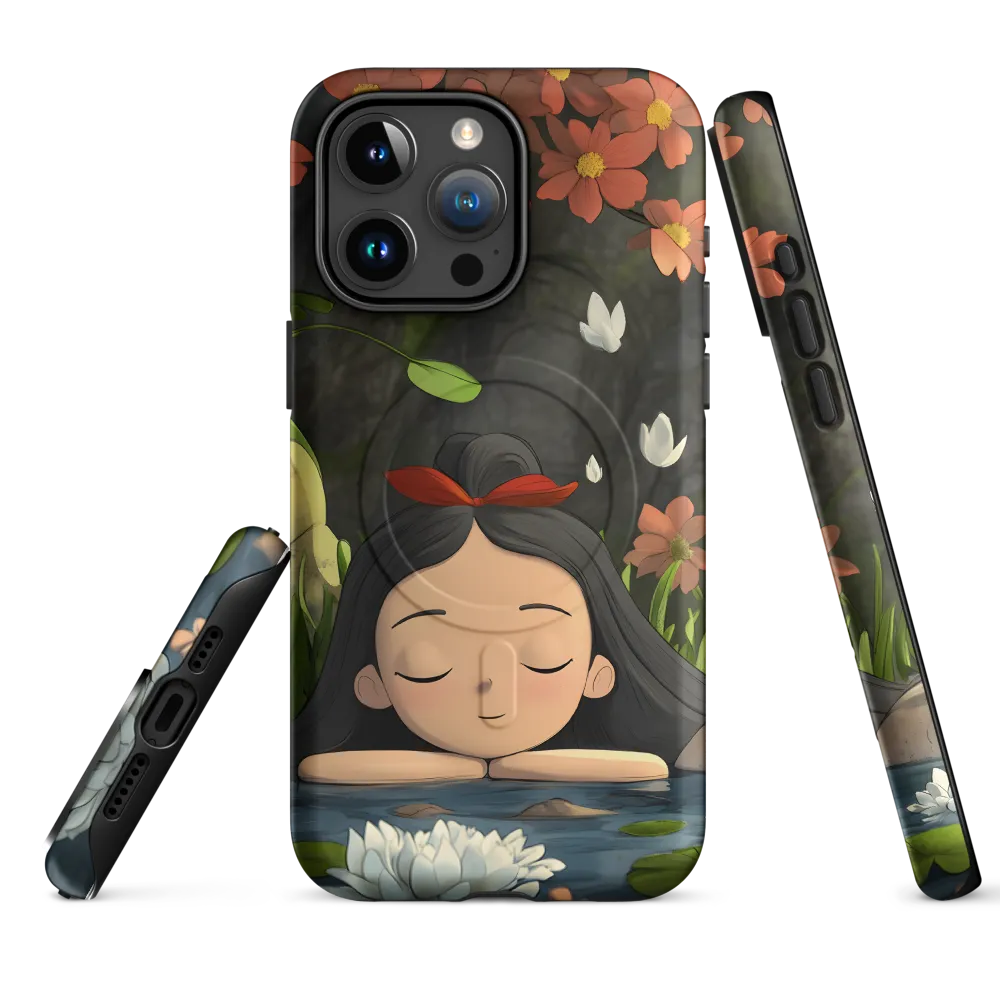 Tranquility by the Waterside | Phone Case |  15 Pro Max | MagSafe® Tough Case | Matte