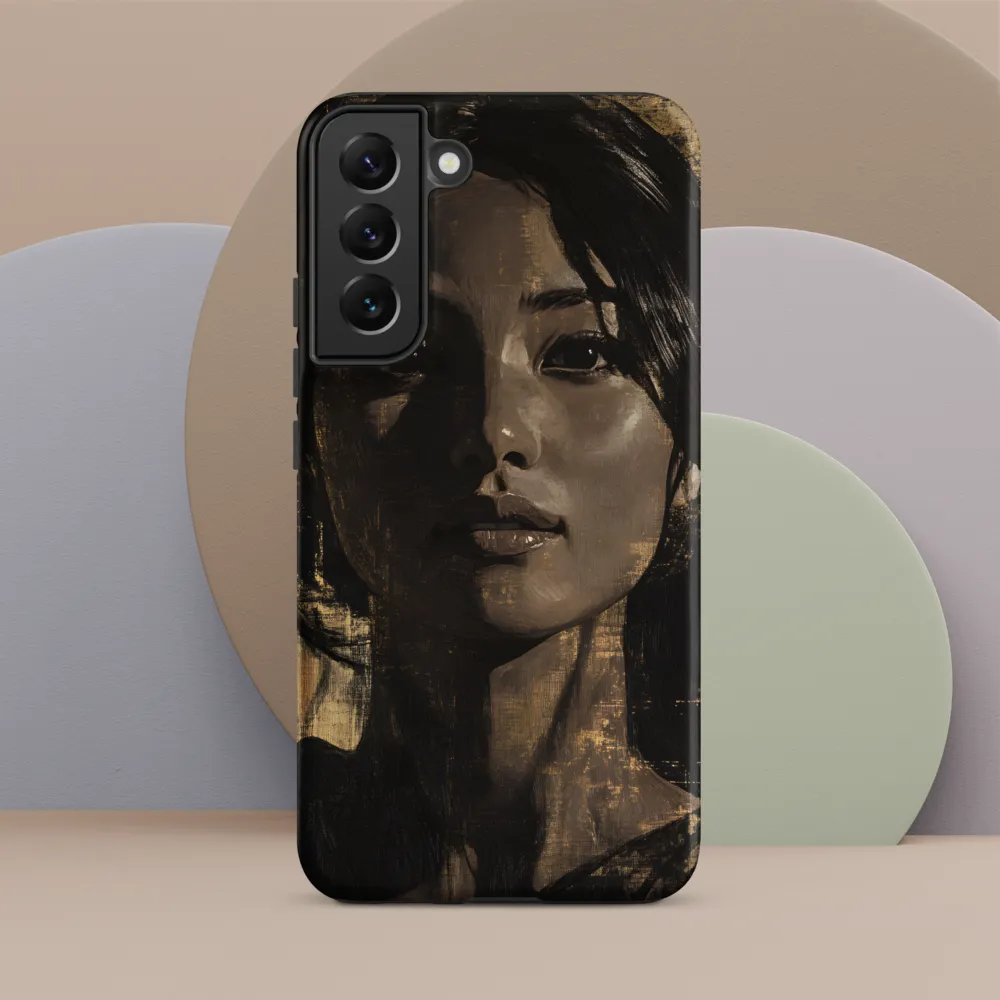 Golden Gaze: A Contemporary Portrait