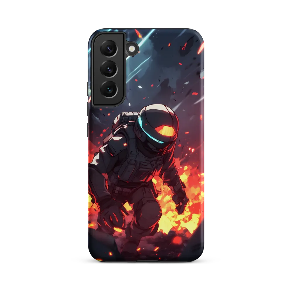 Astronaut Amidst Chaos