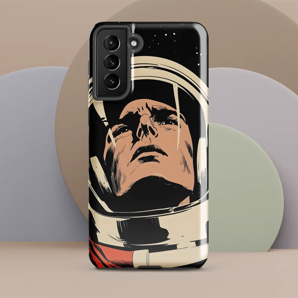 Gaze of the Astronaut | Phone Case |  S21 Plus | Tough Case | Glossy