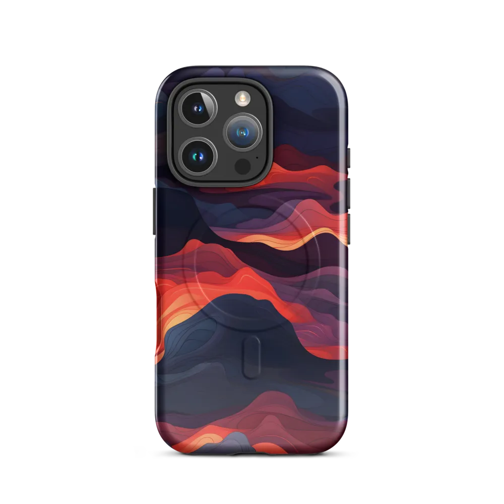 Ethereal Waves of Color | Phone Case |  16 Pro | MagSafe® Tough Case | Glossy