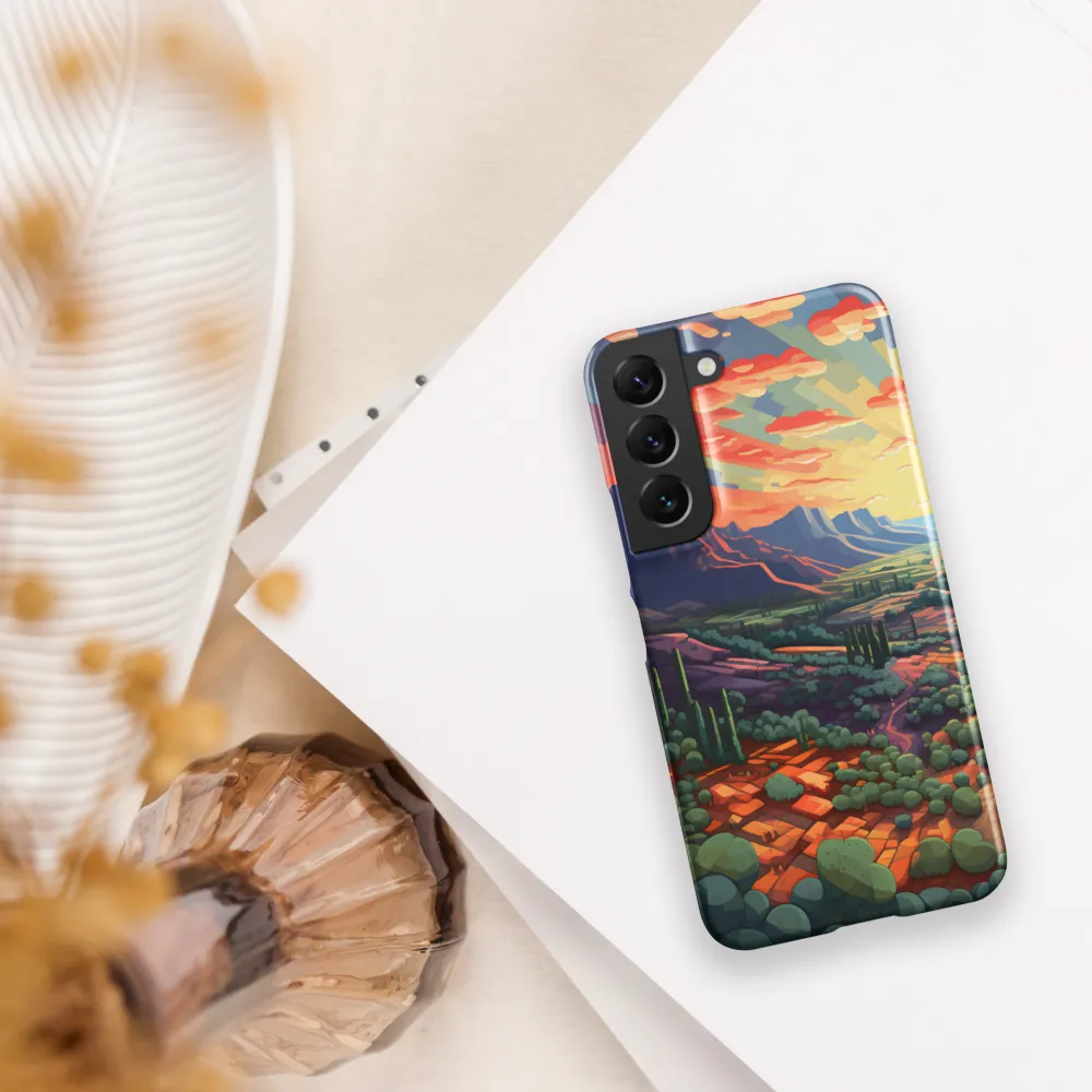 Desert Serenity at Dusk | Phone Case |  S22 | Snap Case | Matte