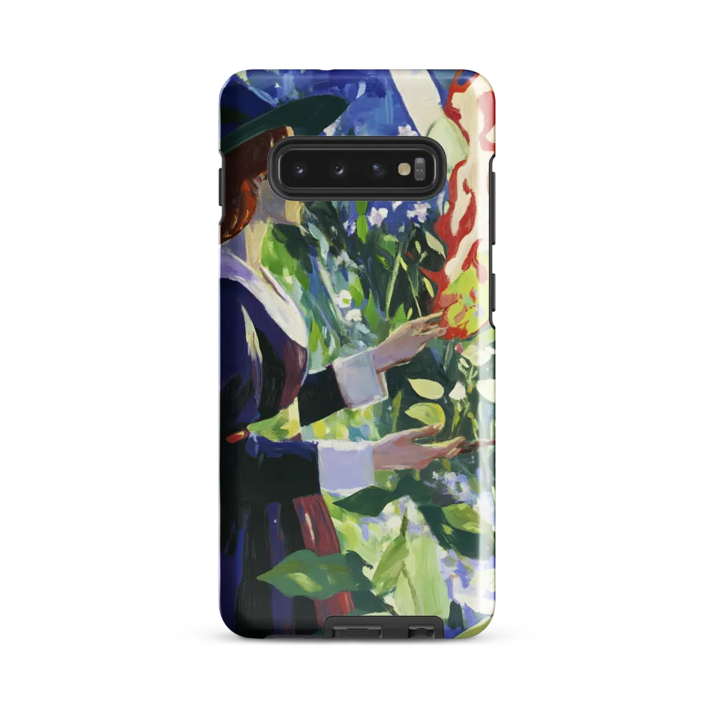 Enchanting Flames: A Dance with Nature | Phone Case |  S10 Plus | Tough Case | Glossy