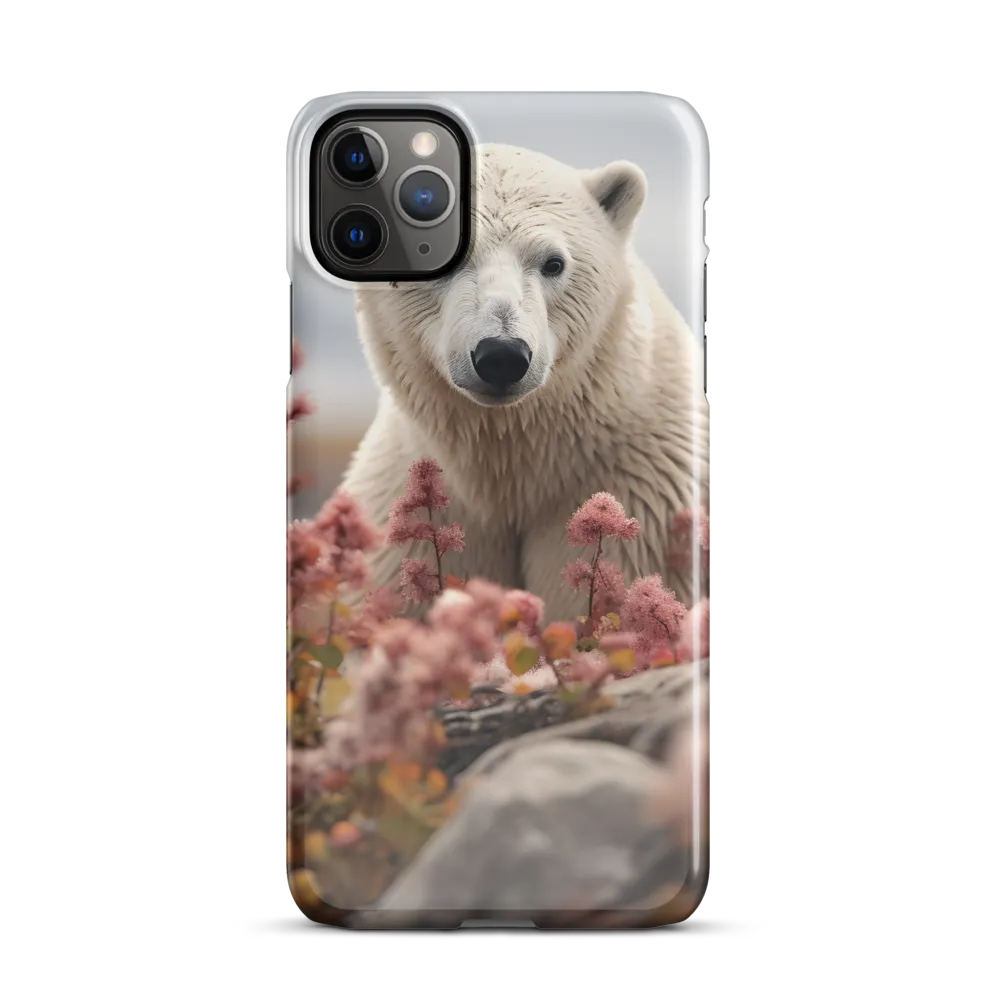 Curiosity Among Blooms: The Polar Bear | Phone Case |  11 Pro Max | Snap Case | Glossy