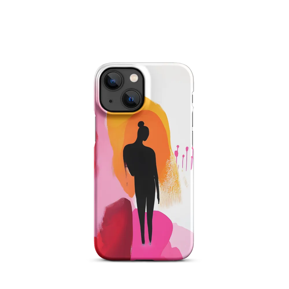 Silhouette in Colorful Abstraction