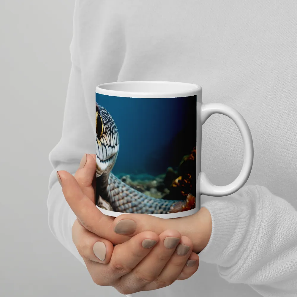 Underwater Majesty: The Serpent's Gaze | Mugs | Multiple Sizes & Colors