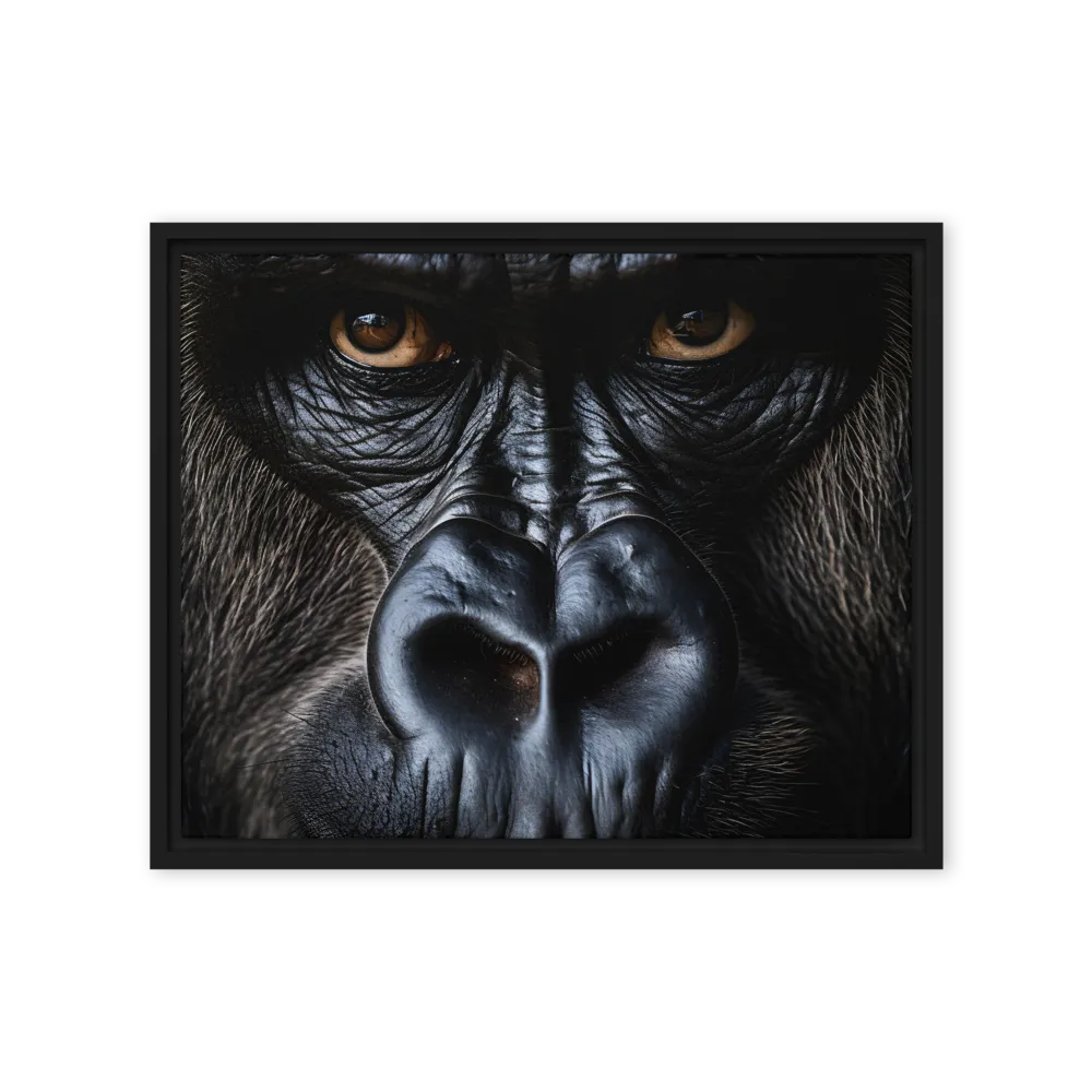 Gaze of the Wild: A Gorilla's Portrait
