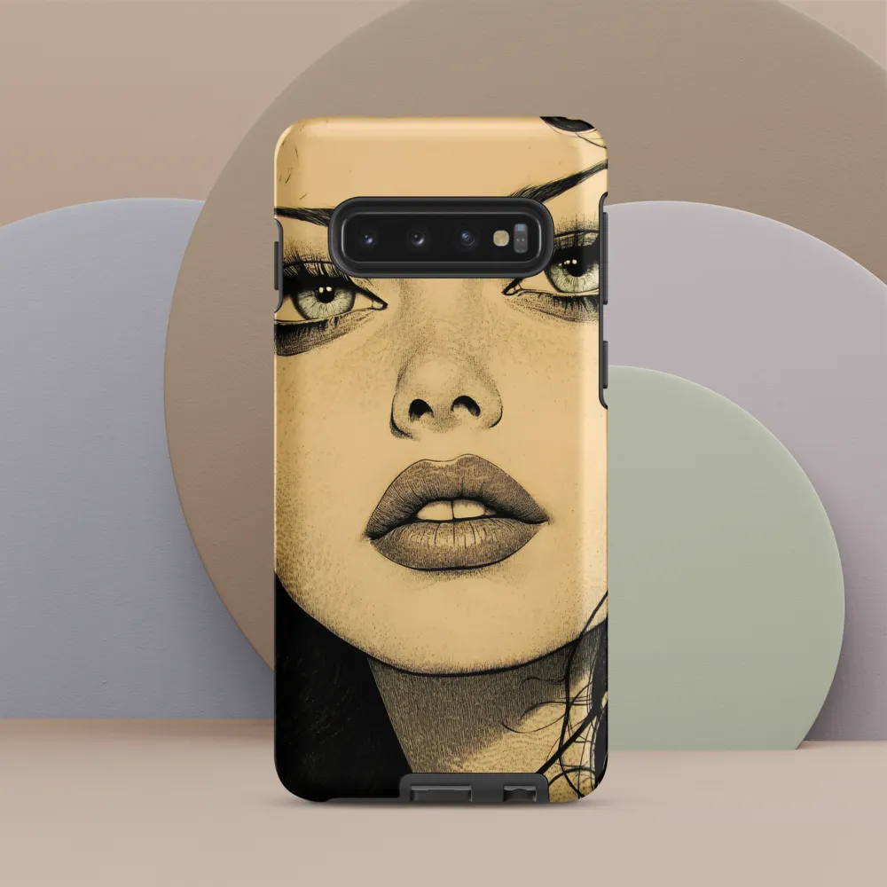 Enigmatic Gaze | Phone Case |  S10 | Tough Case | Matte