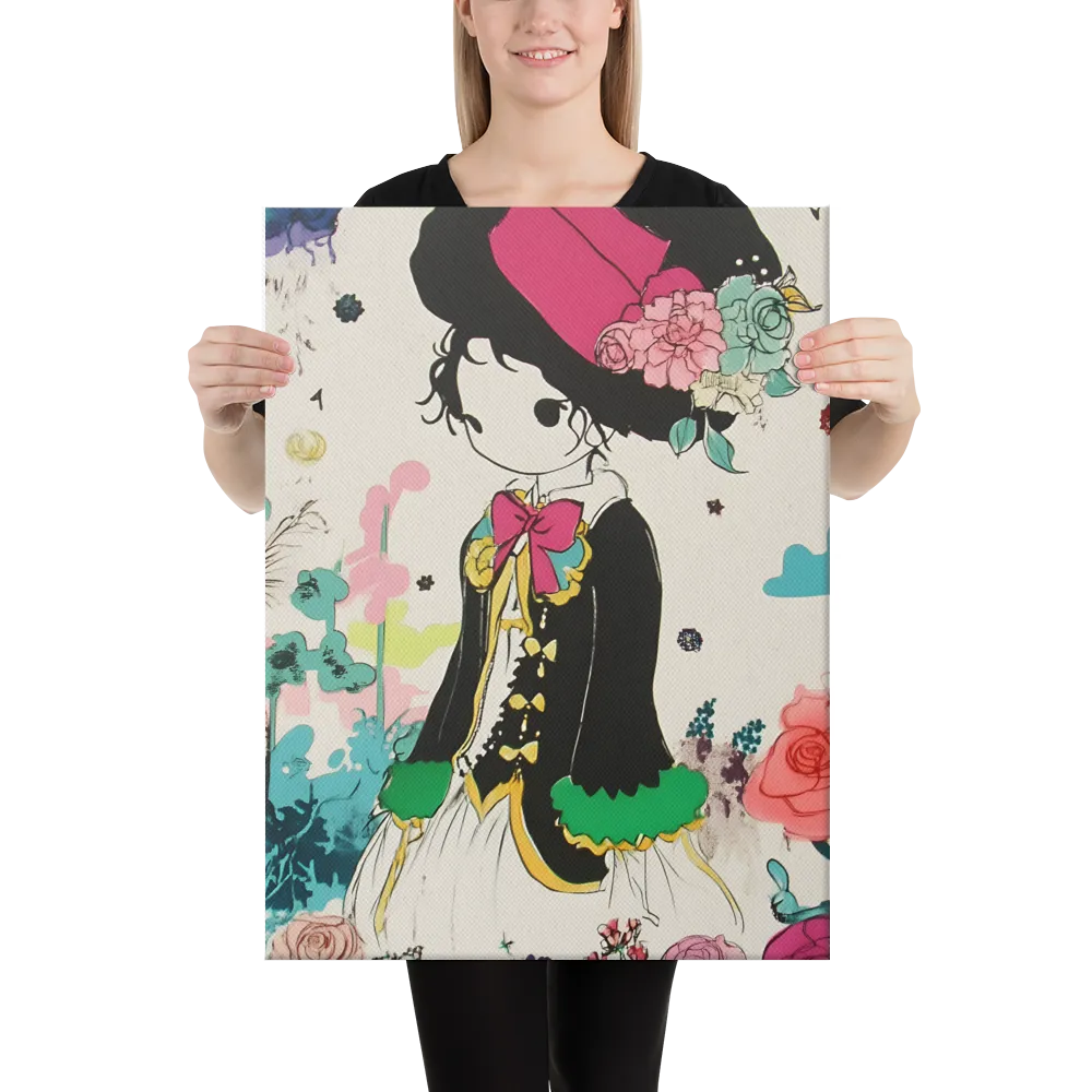 Whimsical Garden Reverie | Canvas | 18″×24″