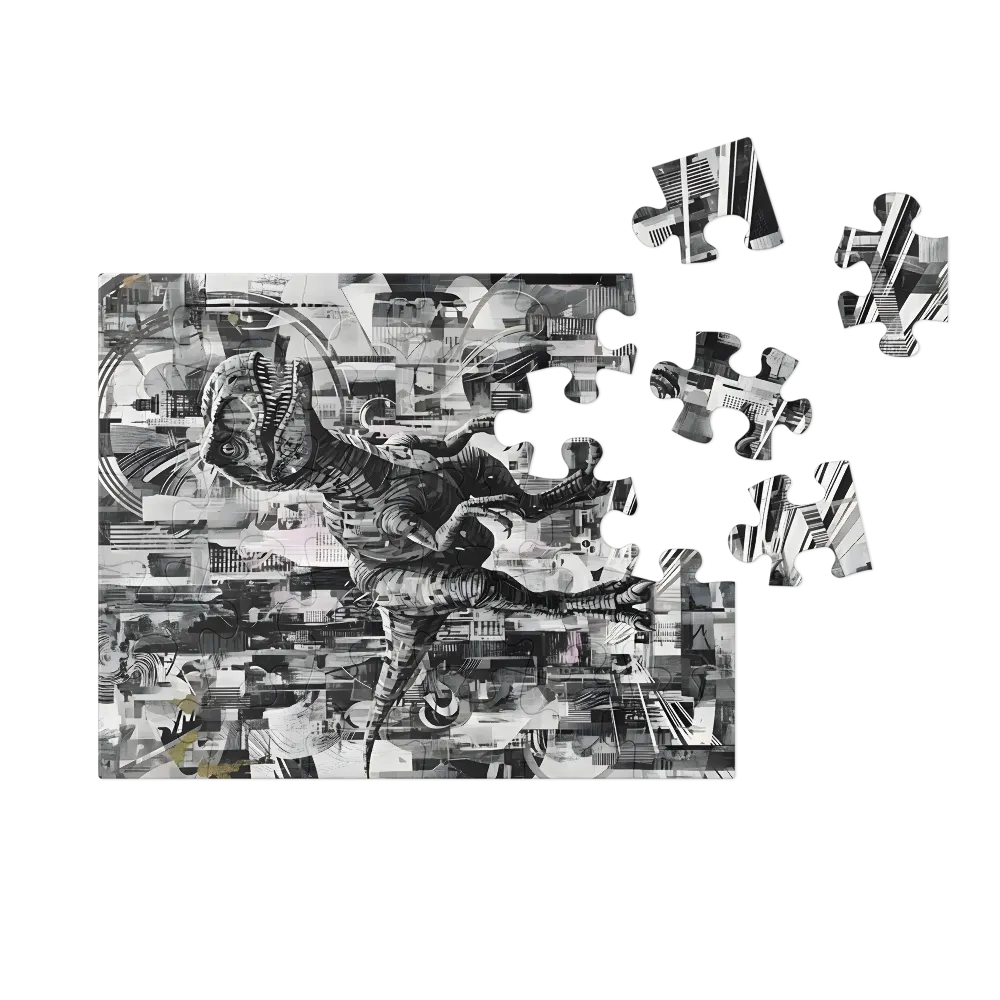 City Raptor 
 Jigsaw Puzzle in Tin Box