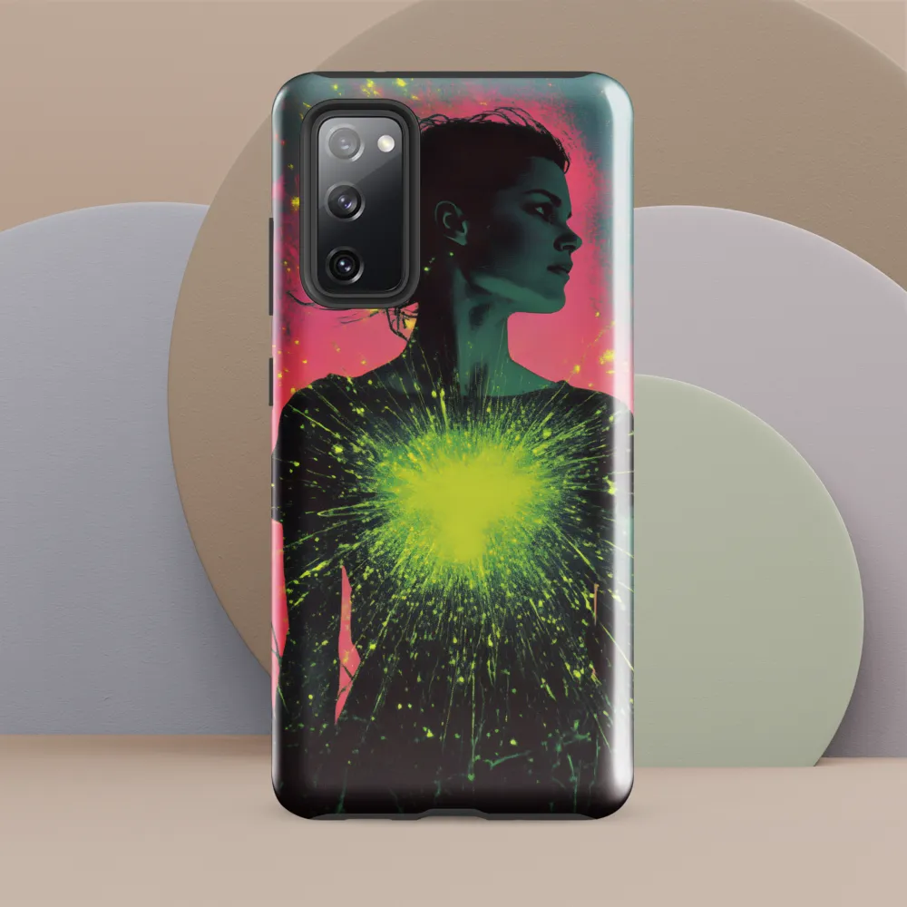 Cosmic Heart: A Surreal Portrait of Strength