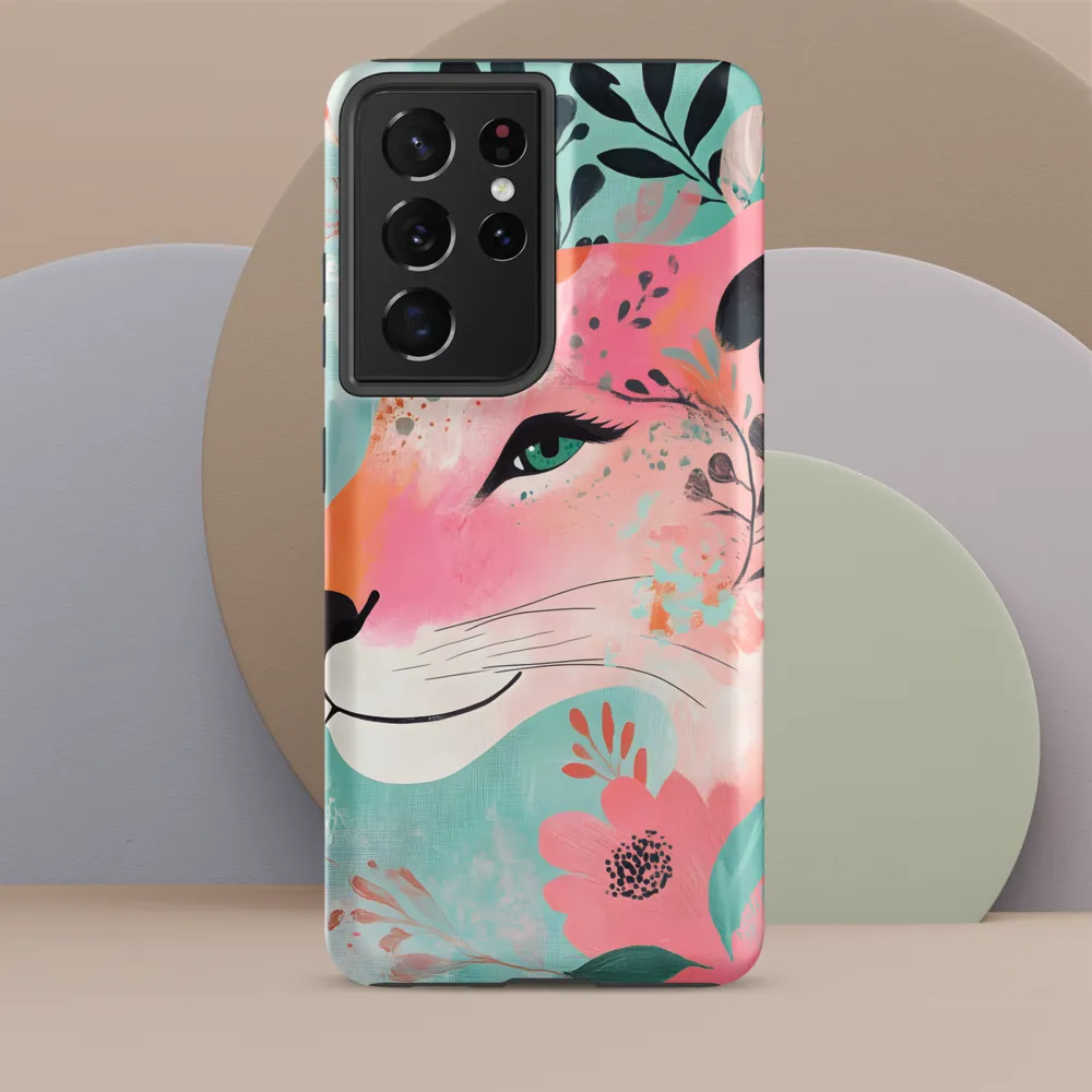 Whimsical Majesty: A Floral Lion