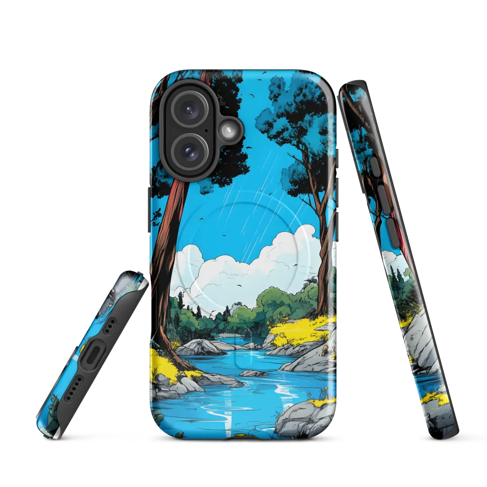 Tranquil River in a Comic Landscape