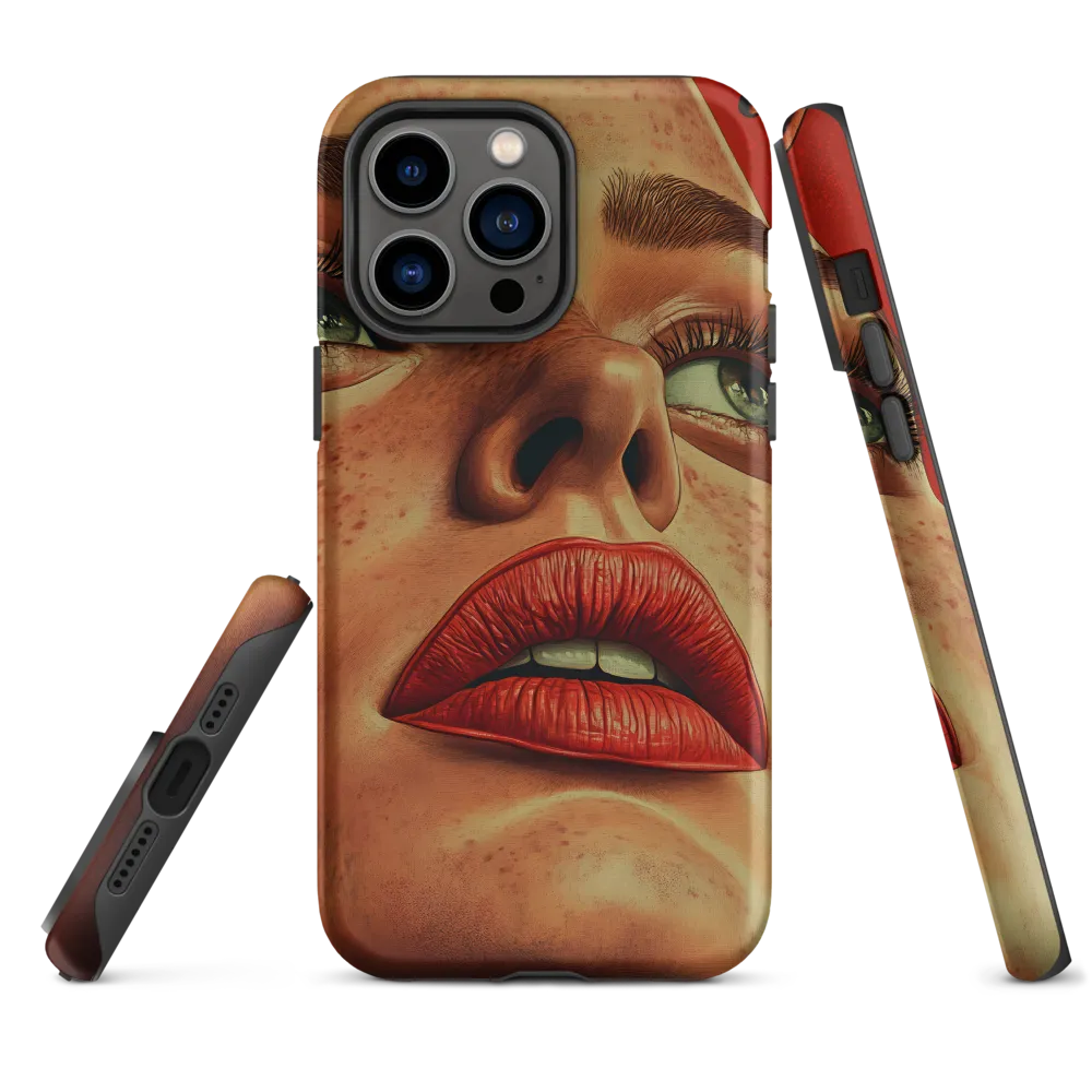 Red Intensity: A Portrait of Elegance