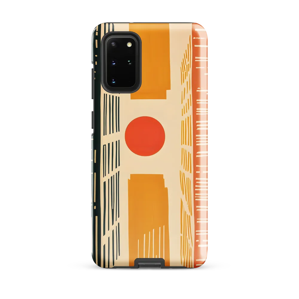 Urban Harmony: A Geometric Sunrise