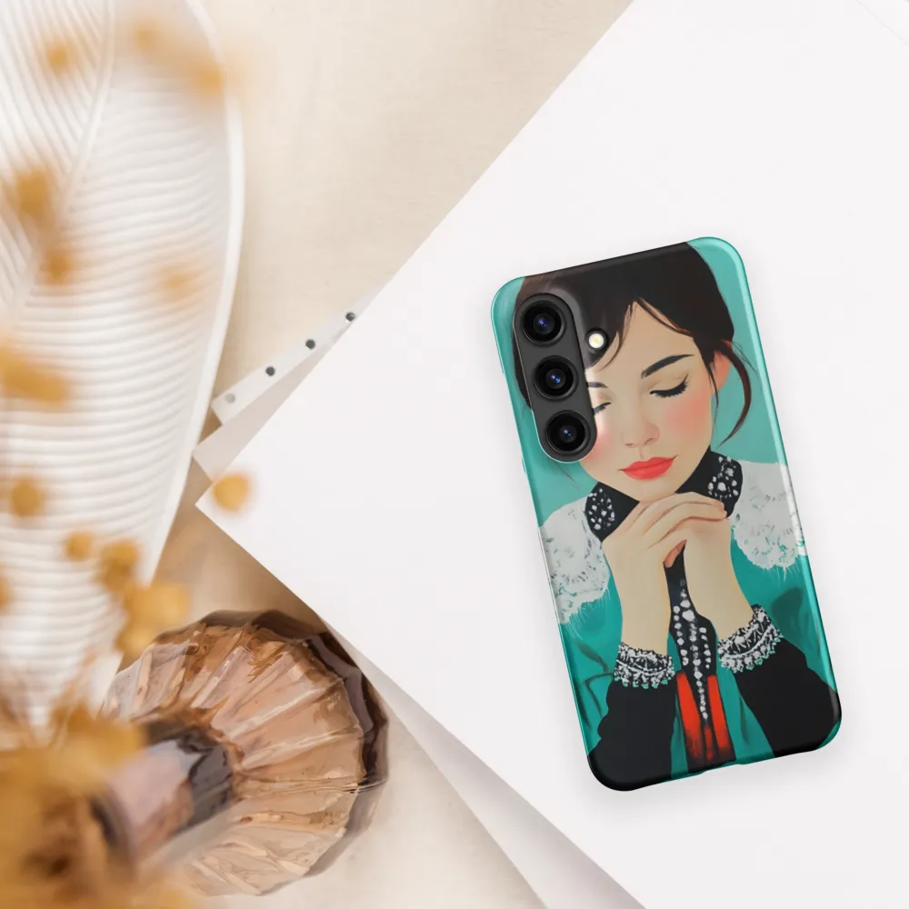 Serenity in Turquoise | Phone Case |  S24 | Snap Case | Matte