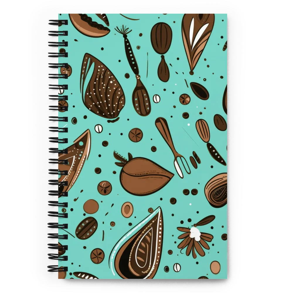 Whimsical Culinary Print | Spiral Notebook