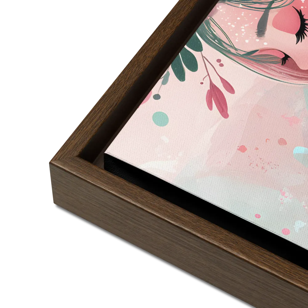 Whispers of Nature | Canvas with Brown Frame | 12″×16″