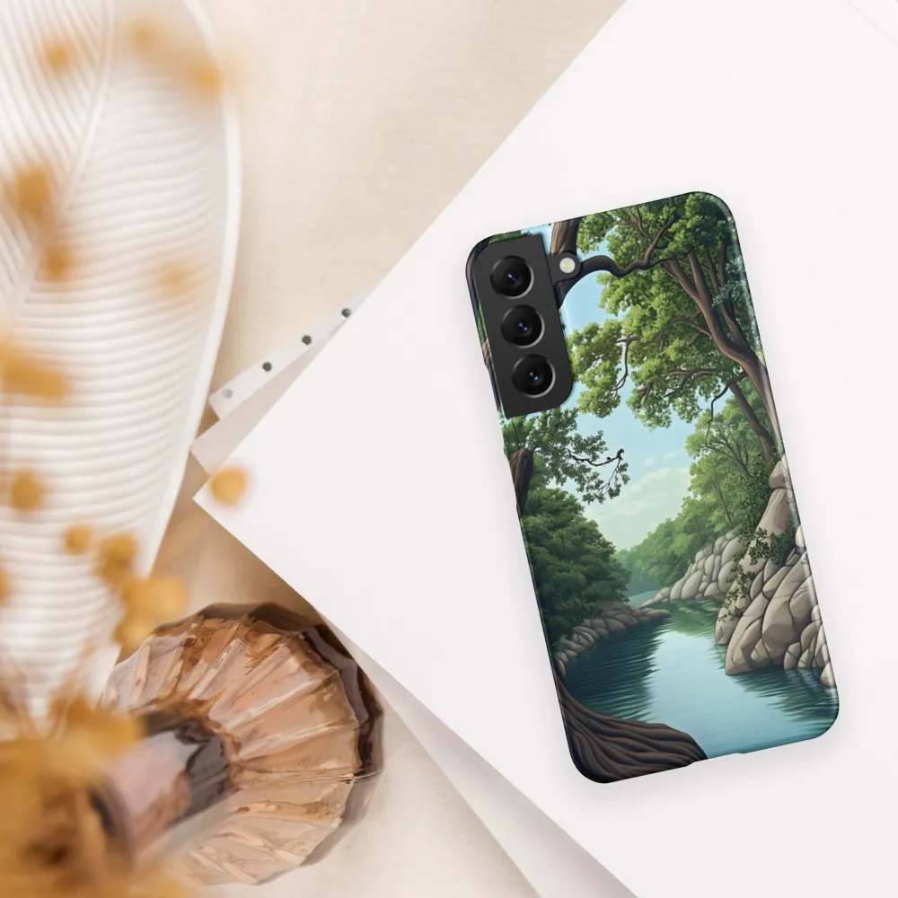 Tranquil Reflections: A Serene River Landscape