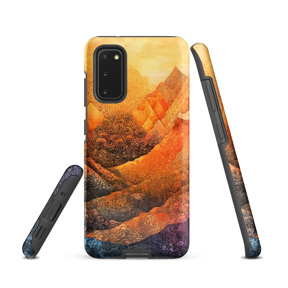 Serene Peaks of Color