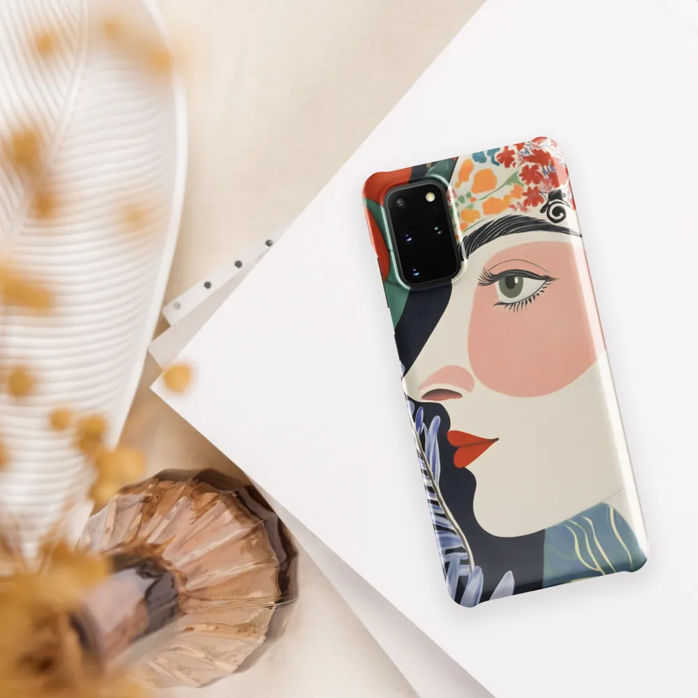 Floral Serenade: A Modern Portrait