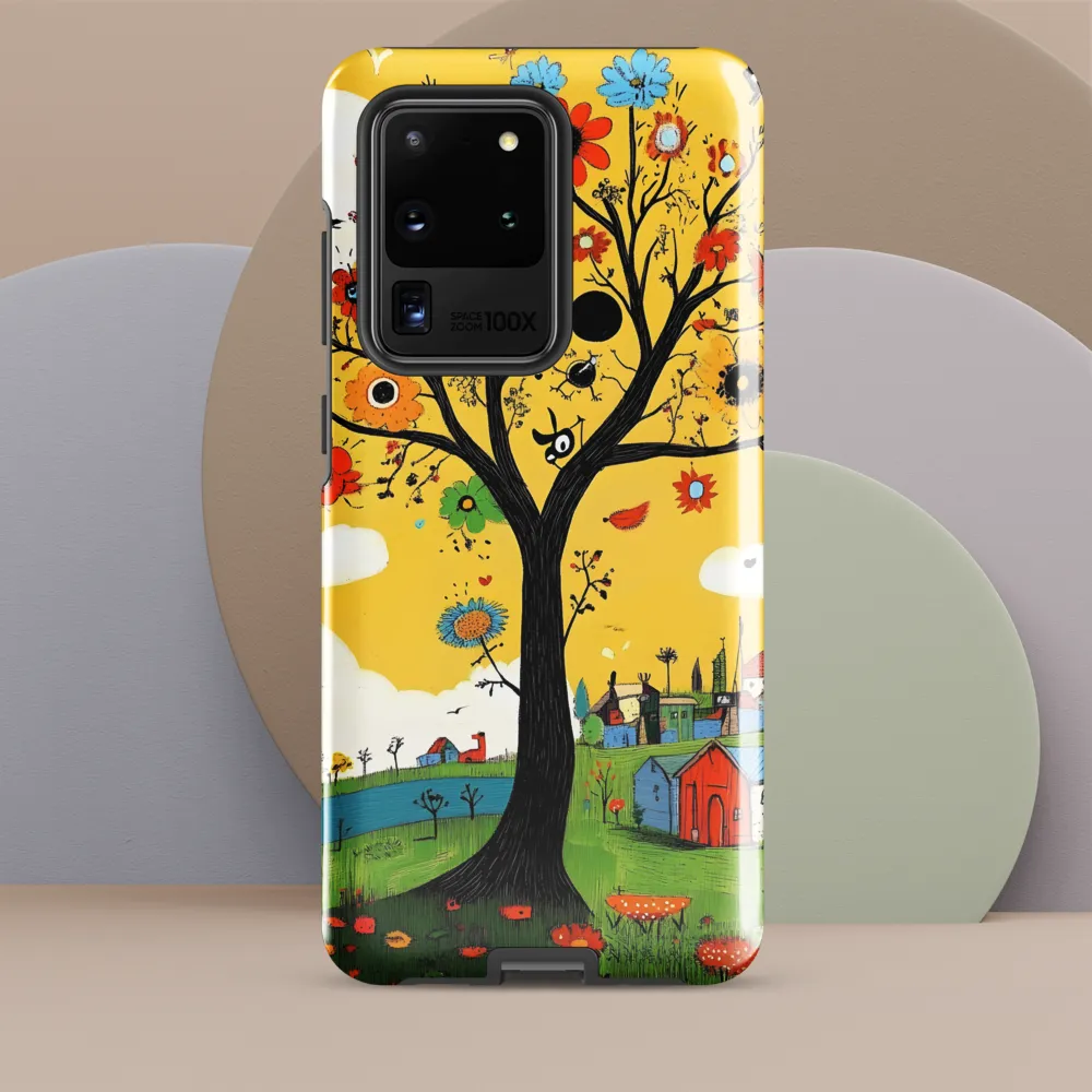 Whimsical Blooms of Life | Phone Case |  S20 Ultra | Tough Case | Glossy