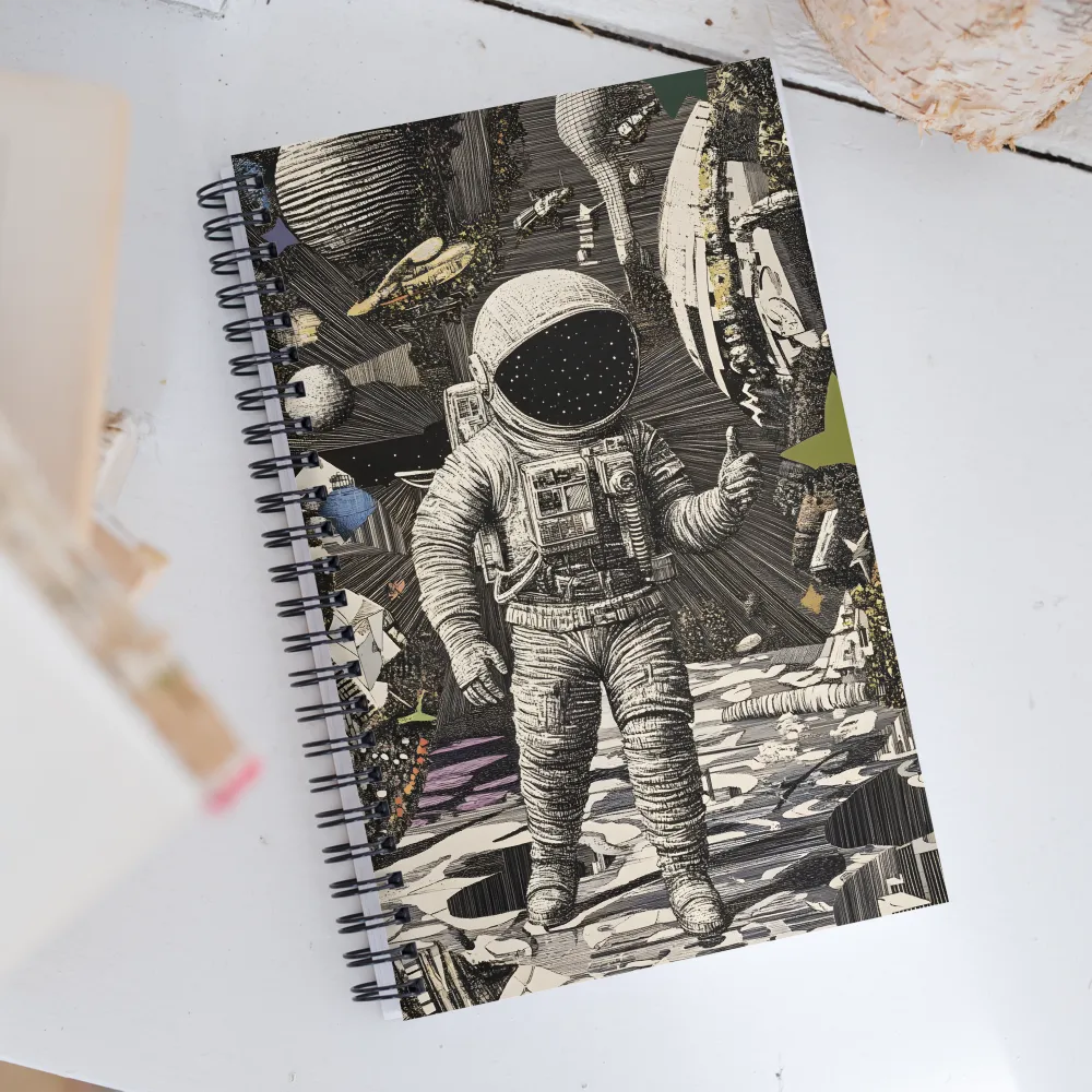 Beyond the Stars: The Astronaut's Voyage | Spiral Notebook