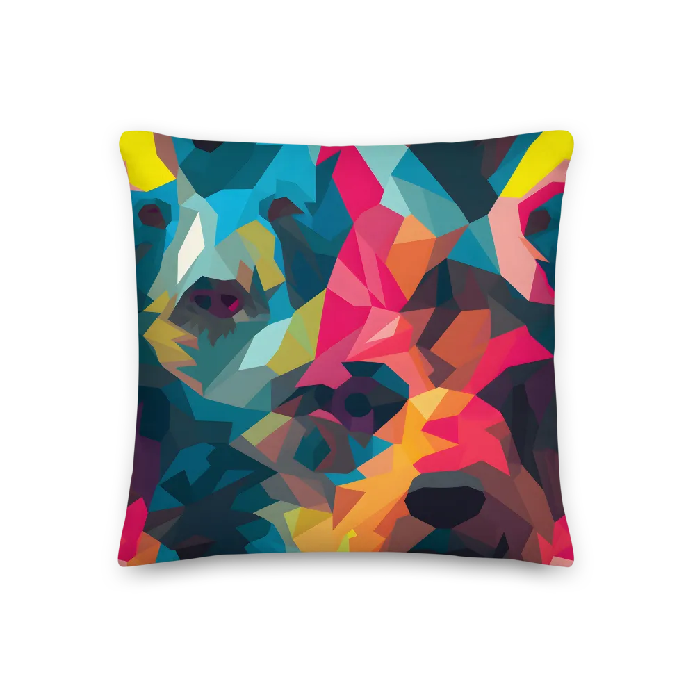 The Colorful Essence of Bears | Pillow | 18″×18″