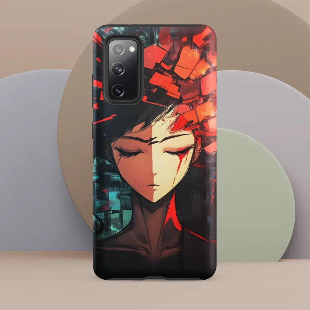 Fragmented Mind: The Silent Struggle | Phone Case |  S20 FE | Tough Case | Matte