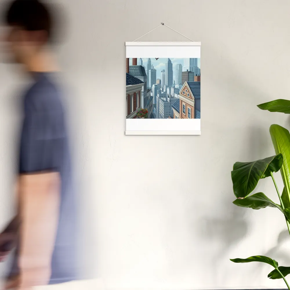 Urban Symphony | Poster With White Wood Hanger | 16″×20″