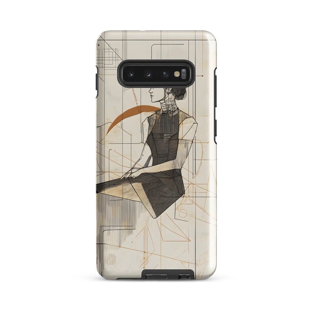 Geometric Elegance | Phone Case |  S10 Plus | Tough Case | Glossy