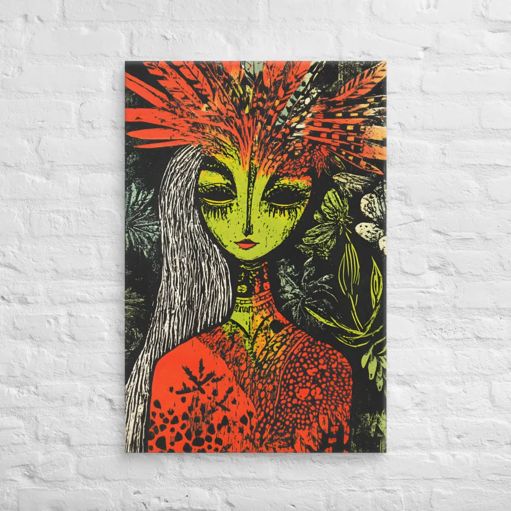Mystical Flora: A Surreal Portrait