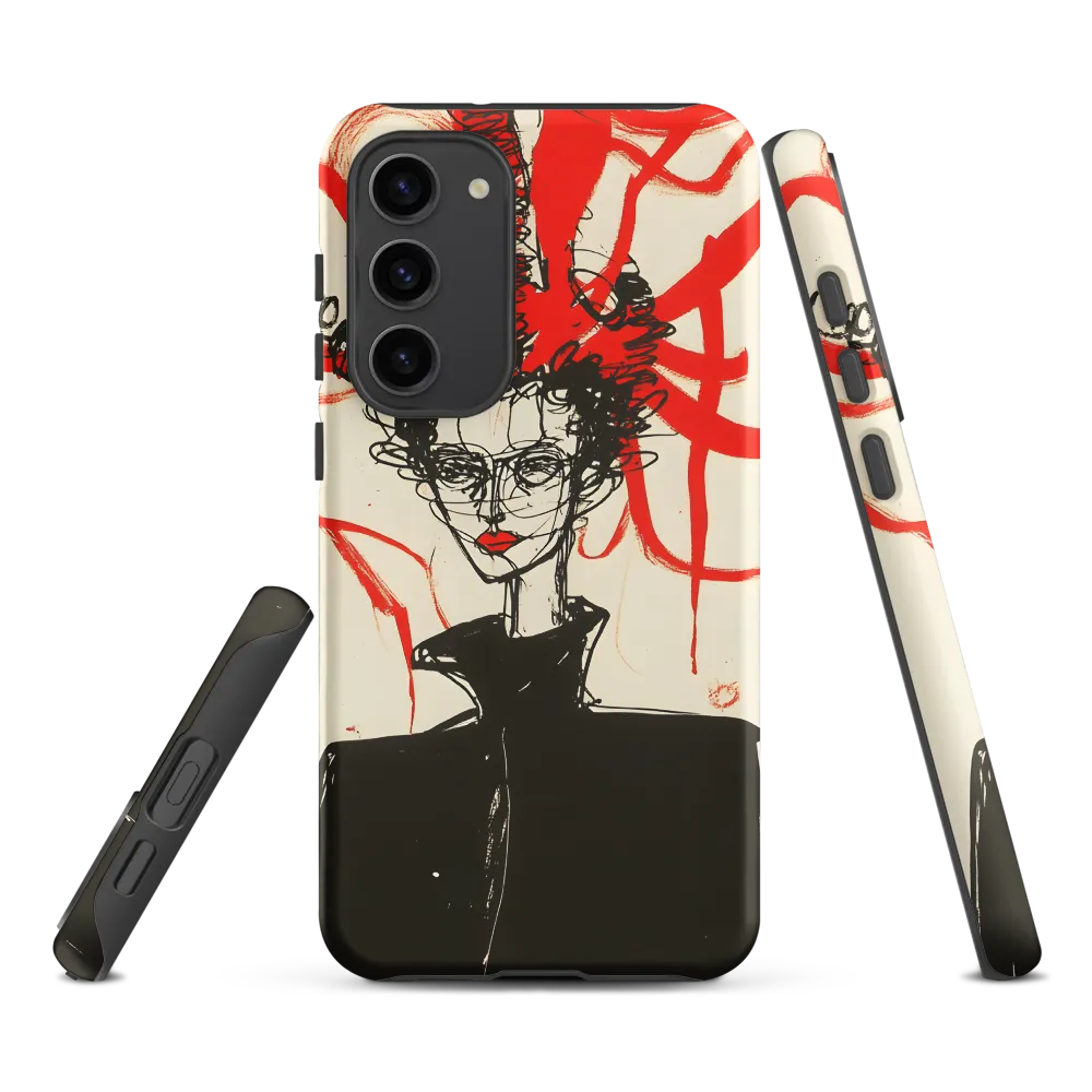 Dramatic Elegance in Red and Black