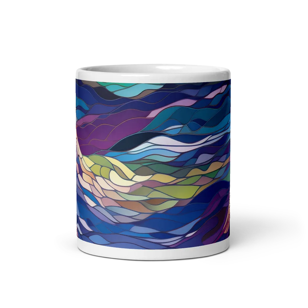 Twilight Peaks: An Abstract Mountain Landscape | Mugs | Multiple Sizes & Colors