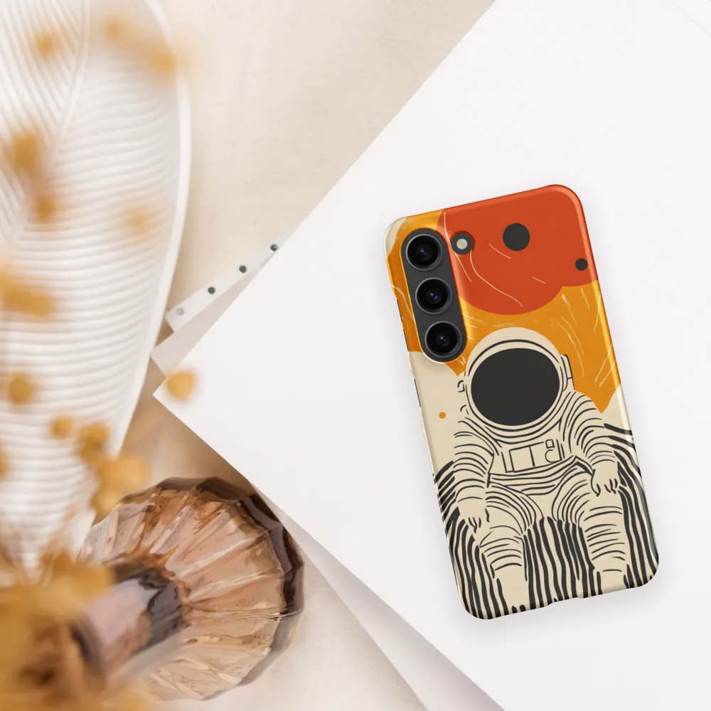 Astronaut in Cosmic Thoughts | Phone Case |  S23 | Snap Case | Matte