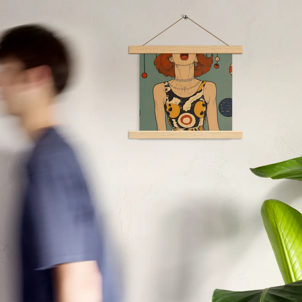 Awakening Expression | Poster With Oak Wood Hanger | 10″×10″