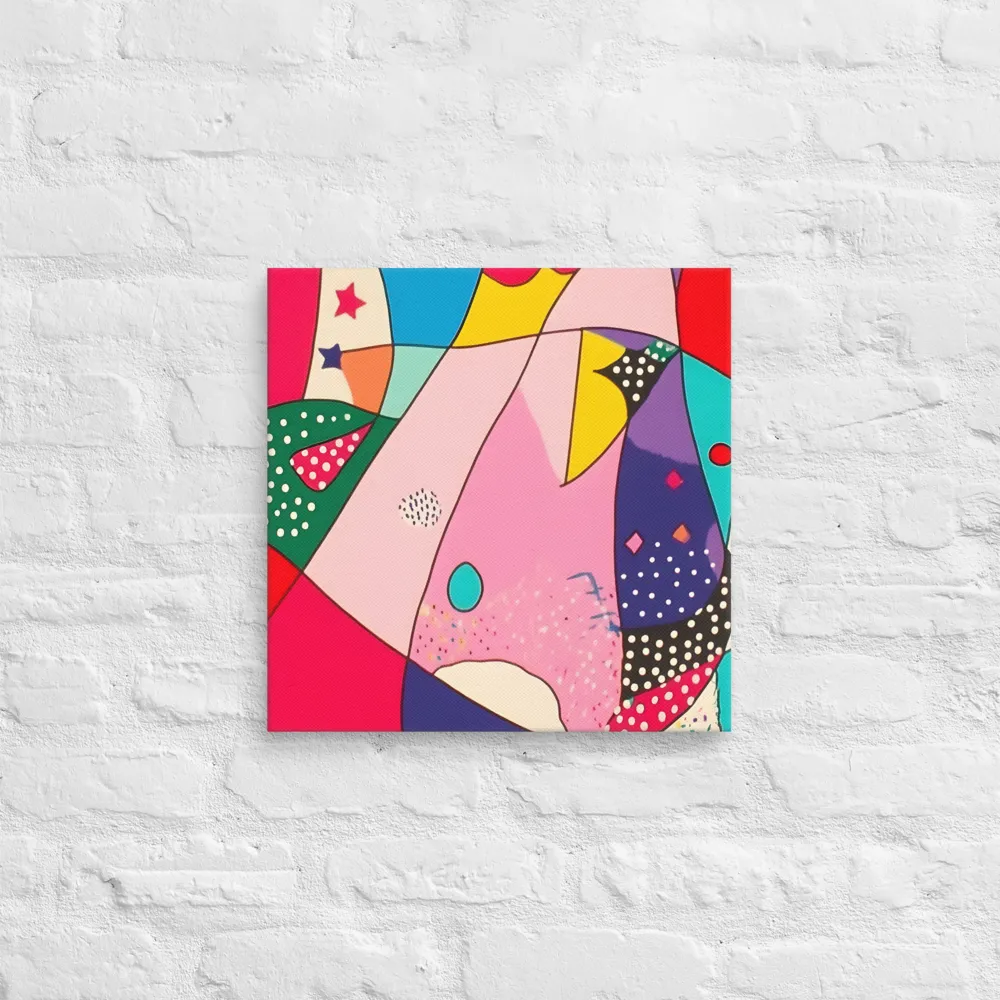 Playful Geometry in Color | Canvas | 16″×16″