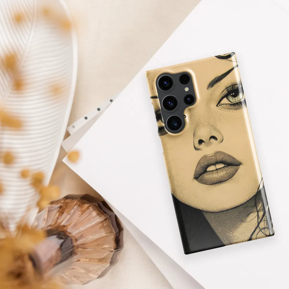 Enigmatic Gaze | Phone Case |  S23 Ultra | Snap Case | Glossy