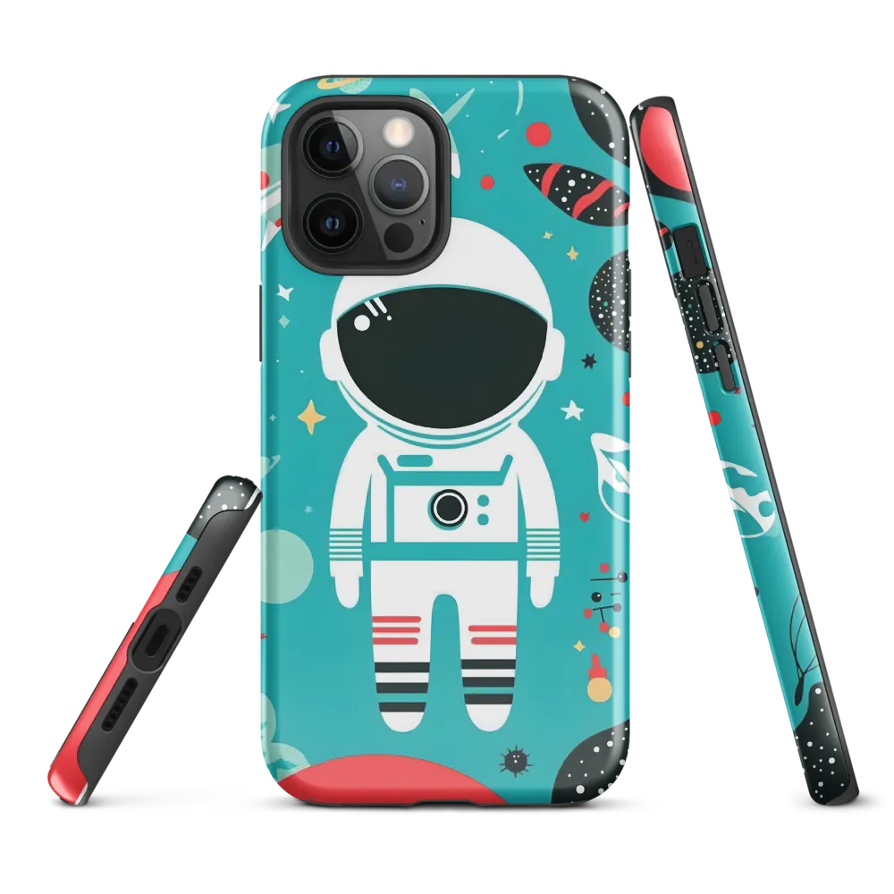 Whimsical Astronaut in Cosmic Wonderland