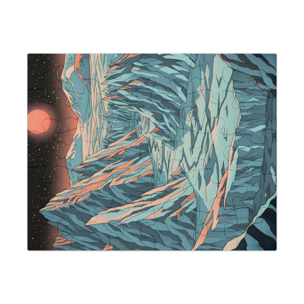 Glacial Moonscape 
 Jigsaw Puzzle in Tin Box