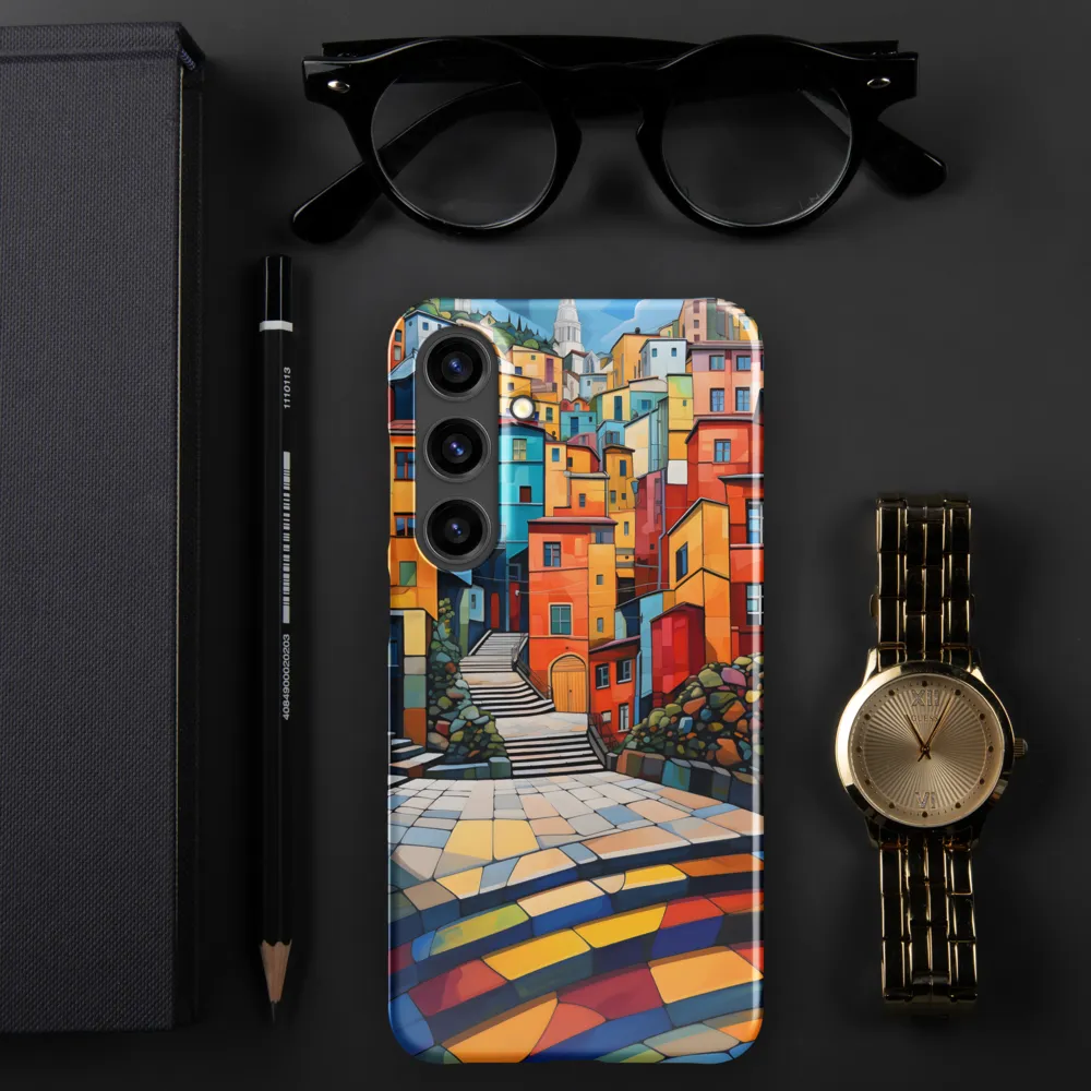 Vibrant Village: A Cubist Journey