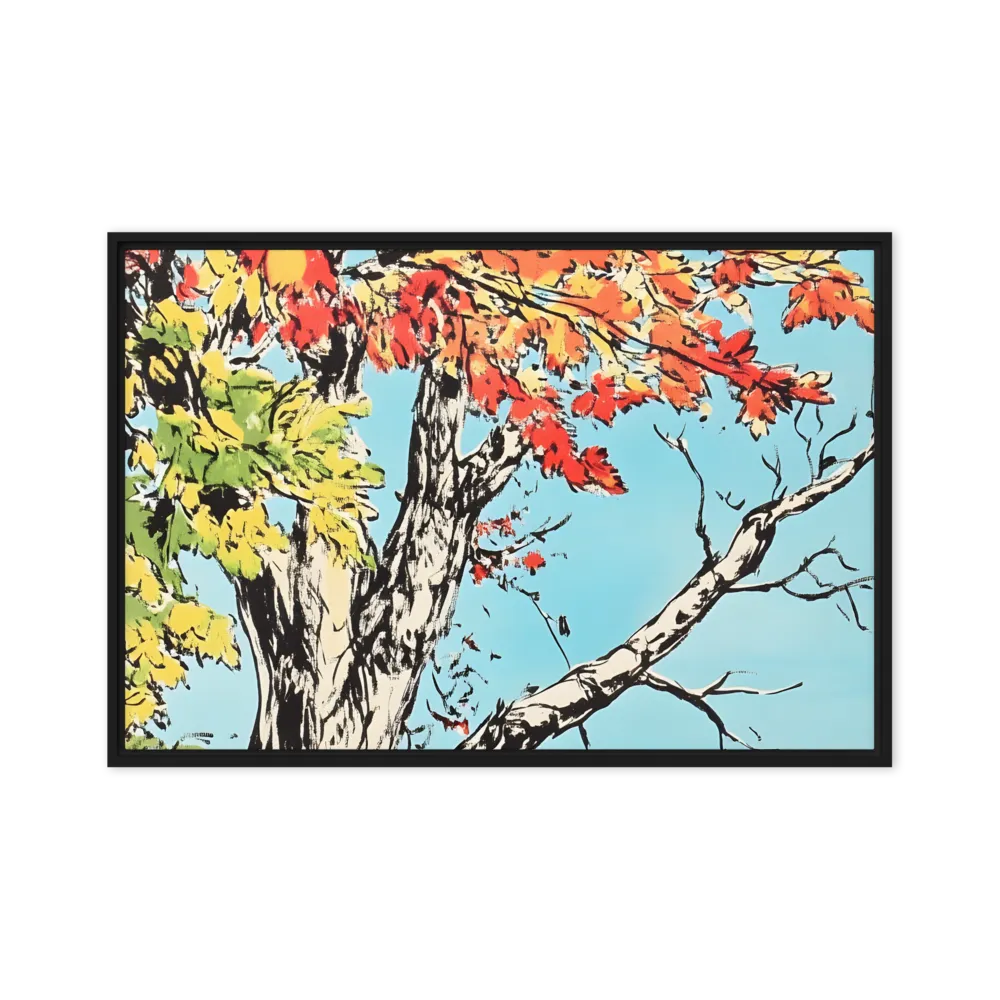 Autumn's Embrace | Canvas with Black Frame | 20″×30″