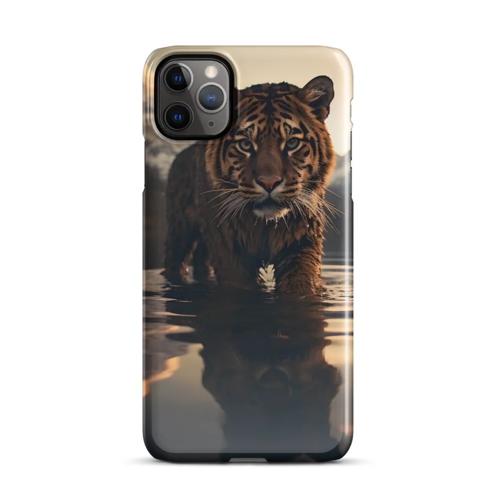 Majestic Reflection: The Tiger's Domain | Phone Case |  11 Pro Max | Snap Case | Glossy