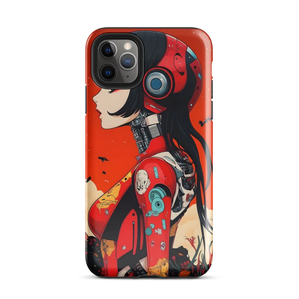 Ethereal Mechanica: A Cyberpunk Portrait | Phone Case |  11 Pro Max | Tough Case | Glossy