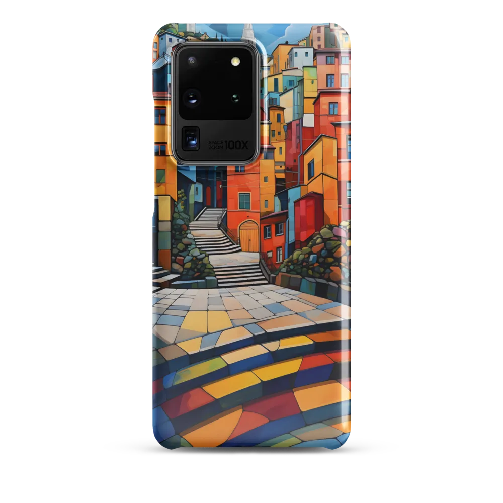 Vibrant Village: A Cubist Journey
