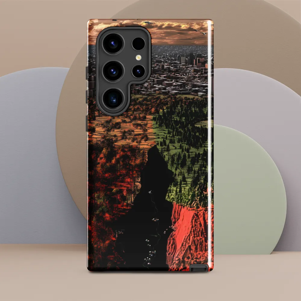Harmony and Dissonance: A Landscape of Contrasts | Phone Case |  S24 Ultra | Tough Case | Glossy