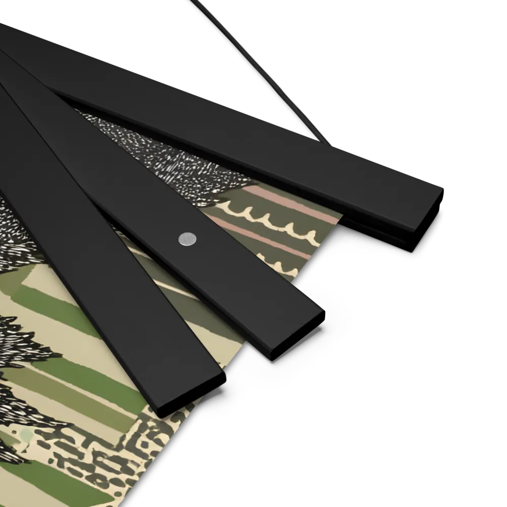 Reflections of the Forest | Poster With Black Wood Hanger | 14″×14″